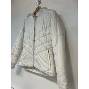 Merrell Womens White Light Weight Puffer Jacket  Opti Warm Medium